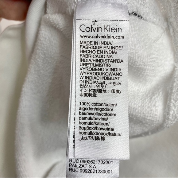 Calvin Klein USA map graphic flocked sweatshirt M - Picture 11 of 11